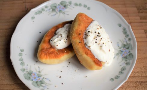 Teigtaschen mit Quarkteig