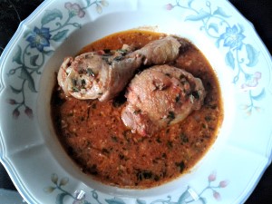Tschachochbili – Huhn in Tomaten-Walnusssoße